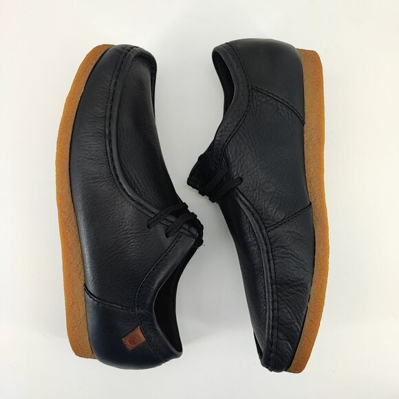 Clarks Men’s Shacre II Oxford-Schuh Black Leather Shoes Size 11 main image 6